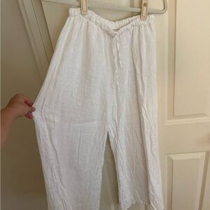 White Linen Pants from ITALY